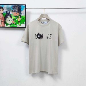 T-shirts voor heren Luo Weiwei's 2023 Summer New Dragon Cat Co Branded Coal Ball Elf Korte mouw Ronde Nek Versatiel losse losse T-shirt voor S