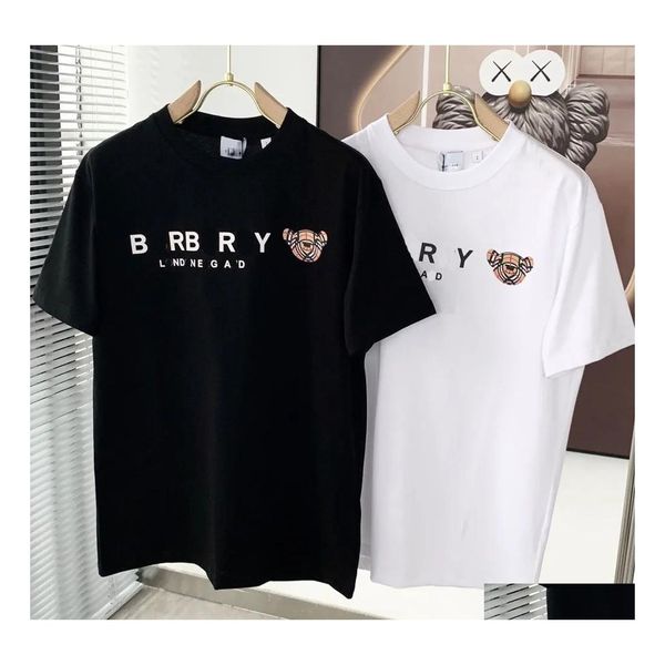 Camisetas para hombre Diseñador de lujo para hombre Camiseta Ropa al por mayor Carta Impreso Camisas Manga corta Marca de moda Top Tees Large Ladys Ot3Ib