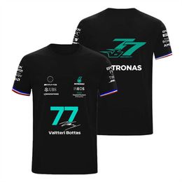T-shirts masculins Luxury Mens Petronas Brand Sweatshirts T-shirts Mercedes F1 Formule One Racing Femmes T-shirts à manches longues décontractées Benz Lewis Hamilton Team Sayp