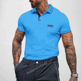 T-shirts hommes Polos de luxe T-shirt Paris Designer Quick Dry Ralphs T-shirt Aiguille Mesh Été Court Mode Casual Marque Lettre Qualité Monclair T-shirt LYSP