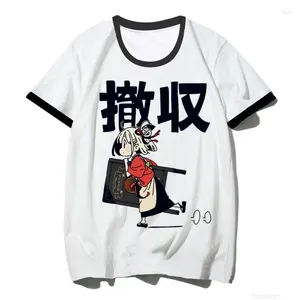 Heren t shirts lycoris terugslag tee mannen grappige t -shirt man 2000s manga kleding