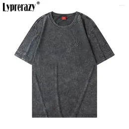 T-shirts pour hommes Lyprerazy Chinese Style rétro Retro brodé T-shirt à manches courtes Coton T-T-T-T-shirt