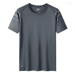 T-shirts pour hommes M-9XL T-shirts de course surdimensionnés pour hommes Compression à séchage rapide Sport Fitness Gym Jersey Vêtements de sport