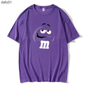 T-shirts pour hommes M M's Chocolate Candy Character Face T-shirts Short New Vintage T Shirt Tops incroyables pour hommes T-shirts leeve Tops L230520 L230520
