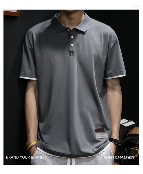 T-shirts pour hommes M3296 Polo d'été T-shirt à manches courtes Tide Brand 2023 Collar