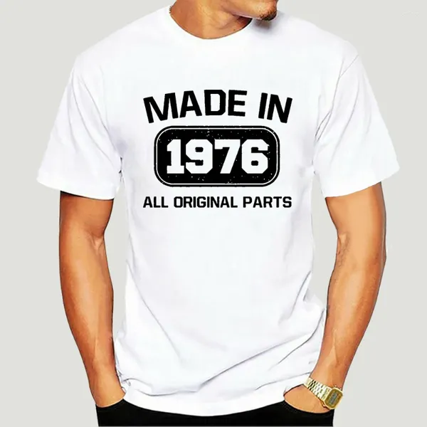 T-shirts masculins fabriqués en 1976 41e cadeau d'anniversaire papa oncle Bday présente les années 70 76 T-shirt Summer Fashion Fashion High Quality Tee Tee