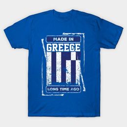 Camisetas para hombre Hechas en Grecia Hace mucho tiempo Camiseta Bandera