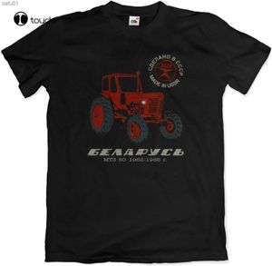 T-shirts voor mannen gemaakt in USSR Tractor T-shirt Witz Mtz 50 Farm Vintage Farming S-3XL L230520