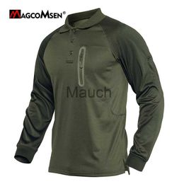 Mannen T-Shirts MAGCOMSEN mannen Tactische T-shirt Lange Mouwen Turkse Shirt Outdoor Wandelen Vissen Quidrying Shirt J230721