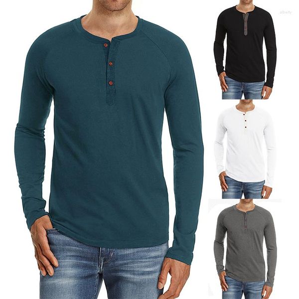 Camisetas para hombre Camisetas masculinas para hombre Muls Marca de alta calidad Sping Algodón Casual Camisetas de manga larga Hombre Camisetas Tops EE. UU. Tamaño S-XXL