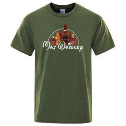 Camisetas para hombre Camiseta con estampado de whisky de malta Camiseta divertida con alcohol borracho para hombre Camisetas de gran tamaño sueltas de manga corta Ropa de calle de moda Tops de verano 230619