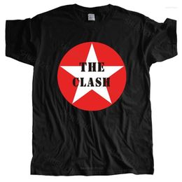 Heren T-shirts Man Ronde Hals T-shirt Ontwerp Een Shirt Clash Star Logo Zwart Heren Euro Maat Zomer Katoenen T-shirt