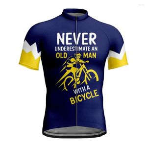 Heren t shirts man hoge kwaliteit cyclus fiets sportkleding ropa ciclismo zomer pro -team fiets jersey rits fiets kleding