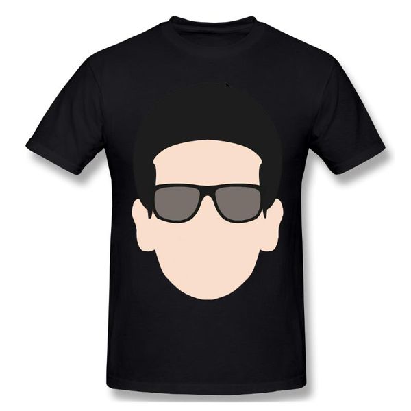 Camisetas para hombre Man Roy And Orbison Head Illustrationby JPRT T17 Case Everyday Casual Graphic T-shirt