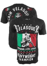 Heren t-shirts man korte mouw t-shirt cain velasquez mma vecht tops vechtkleding boksjerseys tops j230516