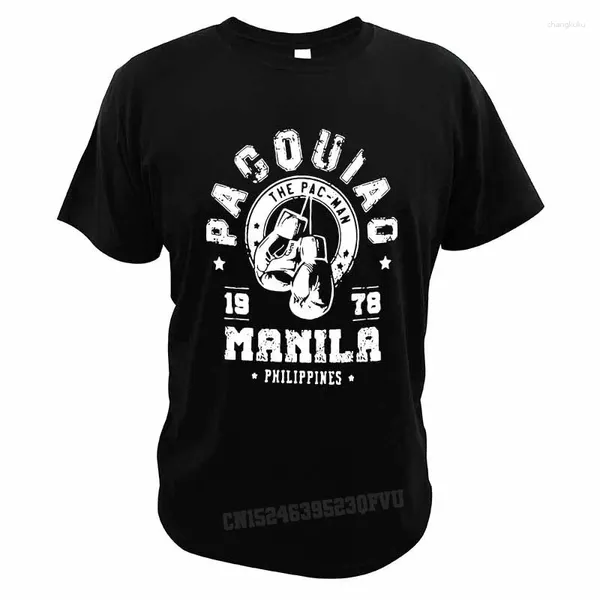 Camisetas para hombre Manny Pacquiao Camisetas Boxer profesional Camisetas Hombres Mujeres Cómodo Día de San Valentín Camiseta de algodón Camisas de gran tamaño