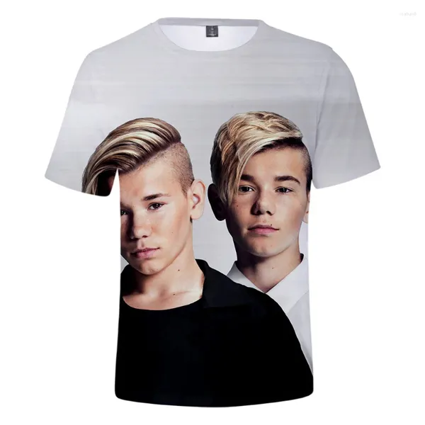 Camisetas para hombres Marcus y Martinus Camiseta de manga corta con estampado 3D para niños y niñas Camisetas casuales Ropa de calle Hip Hop Camiseta Niños Ropa para niños