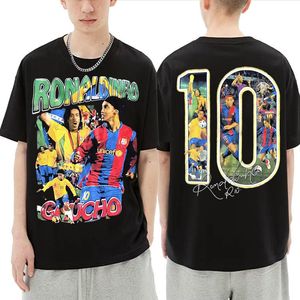 Camisetas de hombre Marino Morwood Ronaldinho Camiseta gráfica de doble cara Streetwear Hombres Moda Casual Camisetas Hombre Hip Hop Camiseta de gran tamaño 230607