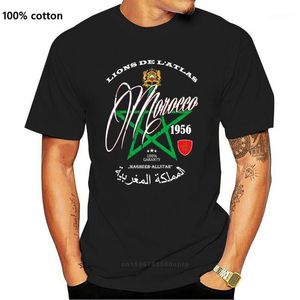 T-shirts voor mannen MAROKKO T-shirt Mannen Soccers 2021 Marokko 1956 Zomer O-hals Mode Casual Hoge Kwaliteit T-shirts