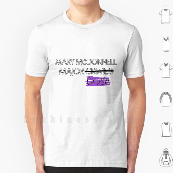 Camisetas para hombre Mary Mcdonnell-Camiseta Major Crush DIY algodón talla grande S-6xl Mcdonnell Major Crimes actriz