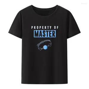 Heren t shirts master bdsm grappige grafische t-shirts print top tee creatieve vrijetijdsmannen mannen kleding ademende coole korte-maalsnieuwheid T-stukken tops