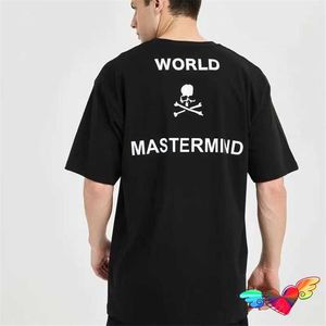 Heren t-shirts Mastermind World Skull T-shirt 2022 Men Dames klassiek skelet grafisch brein wereldt-T-shirt japan tops korte mouw T221130
