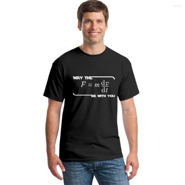 T-shirts pour hommes que le (F Mdv/DT) soit avec vous T-Shirt drôle de Science physique été à manches courtes Geeks t-shirts Camisetas Hombre