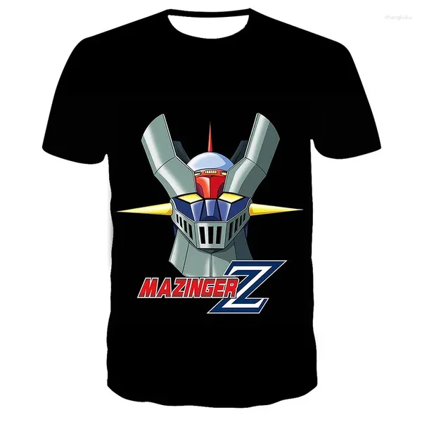T-shirts Hommes Mazinger Z 3D Imprimer T-shirts Été Hommes Femme Anime Robot Mode Streetwear Harajuku Chemise surdimensionnée Enfants Tees Tops Vêtements