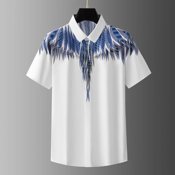 T-shirts pour hommes MB nouvelle plume aile positionnement impression hommes chemise à manches courtes décontracté hommes article de vente chaude