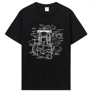 Camisetas para hombre, mecánica, piezas de motor de coche, amantes de los coches, camiseta musculosa, ropa de moda, camisetas gráficas Carguy, regalos para marido y papá