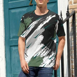 Camisetas para hombre, ropa para hombre, camisa relajada para hombre de familia, manga corta, verano, cuello redondo, estampado, informal, playa, calle, algodón, diario