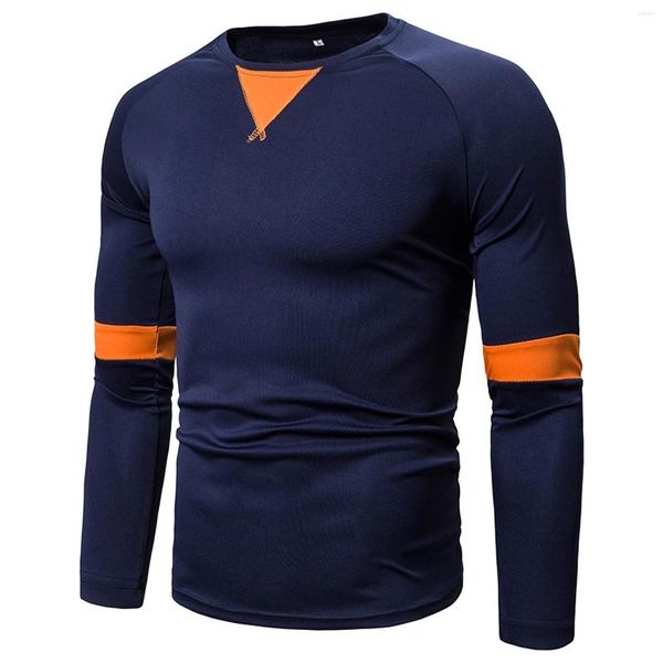 Camisetas para hombres Camisetas deportivas frescas y de secado rápido para hombres Camisetas vintage Camisa Cuello redondo Jersey Deporte Hombres 2022 Camiseta de manga larga