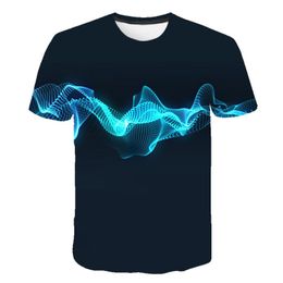 T-shirts pour hommes Creative 3D Impression Simple Fun T-shirt Casual O Cou À Manches Courtes Design Plus Taille Lâche Street Top XXS-6XLMen's