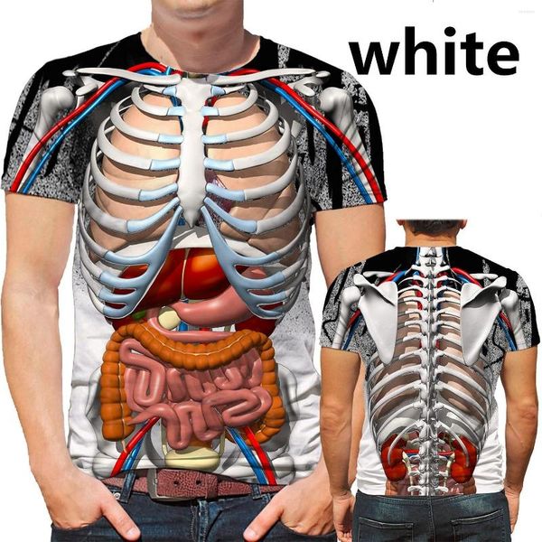 Camisetas para hombre, camiseta gótica con calavera 2023 para hombre, camiseta con estampado 3D, ropa de manga corta de moda sucia divertida