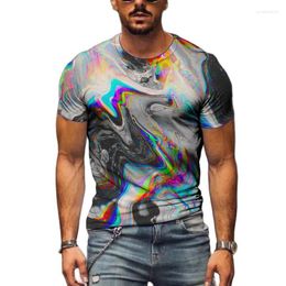 T-shirts pour hommes à grande taille vintage à manches courtes courte rond cou rond fashion t-shirt grimace alphabet 3d street hip hop tops