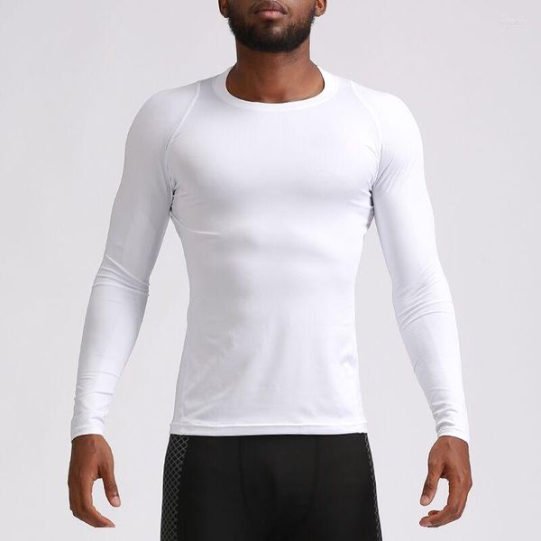 Camisetas de manga larga para hombre, camiseta de secado rápido de compresión para exteriores, para correr, baloncesto profesional, gimnasio, entrenamiento físico, mallas deportivas para Yoga