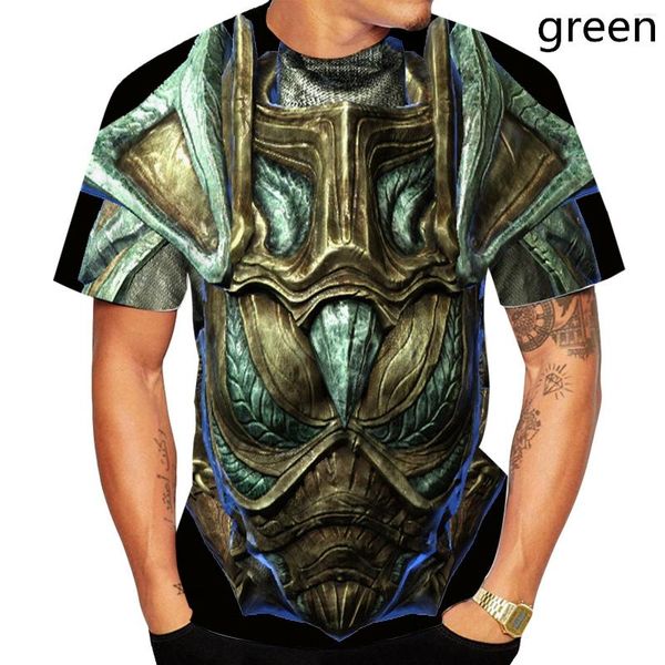 T-shirts pour hommes Rider Cosplay Costume Imprimer T-shirt Harajuku Armure 3D Chemise à la mode Personnage imprimé