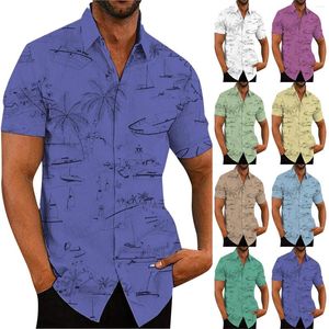 Heren T-shirts Heren 39 Bekwaam Modieus Casual Korte mouw Print Grote maten zomerkleding voor