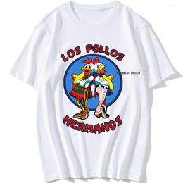 T-shirt da uomo T-shirt moda divertente da uomo LOS POLLOS T-shirt Hermanos Uomo Summer Brothers Camicia morbida oversize manica corta Top