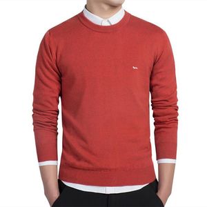 T-shirts voor heren heren herfst winter o-neck lange mouw pullovers trui borduurwerk zachte harmont gebreide truien blaine herenkleding jerserys 230225