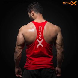 T-shirts pour hommes Hommes Bodybuilding Serré Coton Débardeurs Été Casual Workout Chemise Sans Manches Homme Sling Gilet Mâle Gymnases Fitness Marque Vêtements T230601