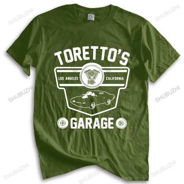 T-shirts pour hommes t-shirt de marque pour hommes t-shirt en coton Fast And Furious Torento Garage Mens - Toretto's Los Tagless T-Shirt drop 230517
