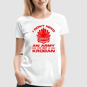 Hommes t-shirts hommes décontracté Mass Effect Andromeda parodie je n'ai pas besoin d'une armée j'ai un Krogan T-shirt 2023 marque à la mode