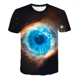 Heren t shirts heren causale korte mouw oogverf 3D print grafisch tee o-neck t-shirts tops mode schattige grappige blouse