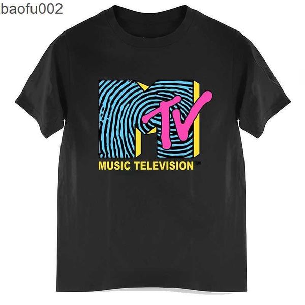 T-shirts pour hommes Vêtements pour hommes T-shirt rétro Vintage Rock Hip Hop Tv T-shirt Été Unisexe T-shirt décontracté Mtv Musique Télévision T-shirts graphiques T-shirts W0224