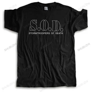 T-shirts pour hommes Hommes Coton Chemise décontractée Été Cool Tshirt Marque Vêtements Tee S.O.D.STORMTROOPERS DE LA MORT ANTHRAX M.O.D