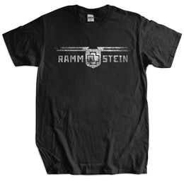 Heren t-shirts Men katoenen t-shirt zomer tops Ramstein Duitsland Metal Band T-shirt grotere maat Homme Black T-shirt Drop 230509