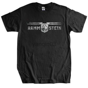 Mannen T-shirts Mannen Katoenen T-shirt Zomer Tops RAMSTEIN Duitsland Metal Band Nieuwe T-Shirt Groter Maat Homme Zwart T-shirt drop shipping J230602