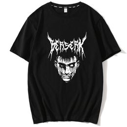 T-shirts Hommes Hommes Dark Berserk Anime T-shirt Mâle Manches Courtes Manga Tshirt En vedette Respirant Surdimensionné Motif Imprimé Coton Casual Tees 230131