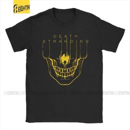 T-shirts voor heren mannen Death Stranding T-shirt Kojima Hideo Metal Gear Solid Reedus Norman Game MGS Katoen Korte Mouw T-shirt 4xl 5xl T-shirt T240425